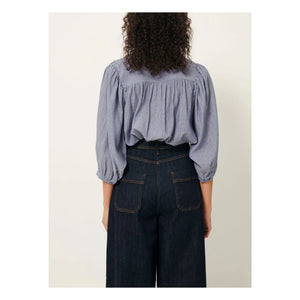 Sessùn - Bluse A-Linie | Blau