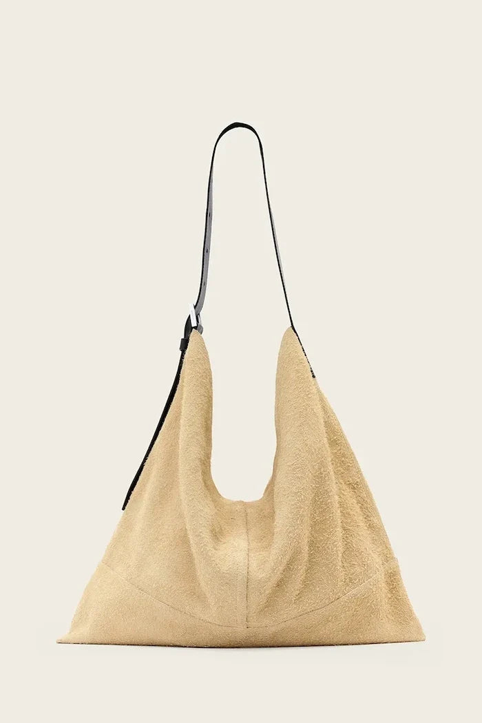 AllSaints ASHA süet kadın hobo çanta