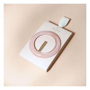 Bachca - Haarklammer "Opaline" rund | Rosa