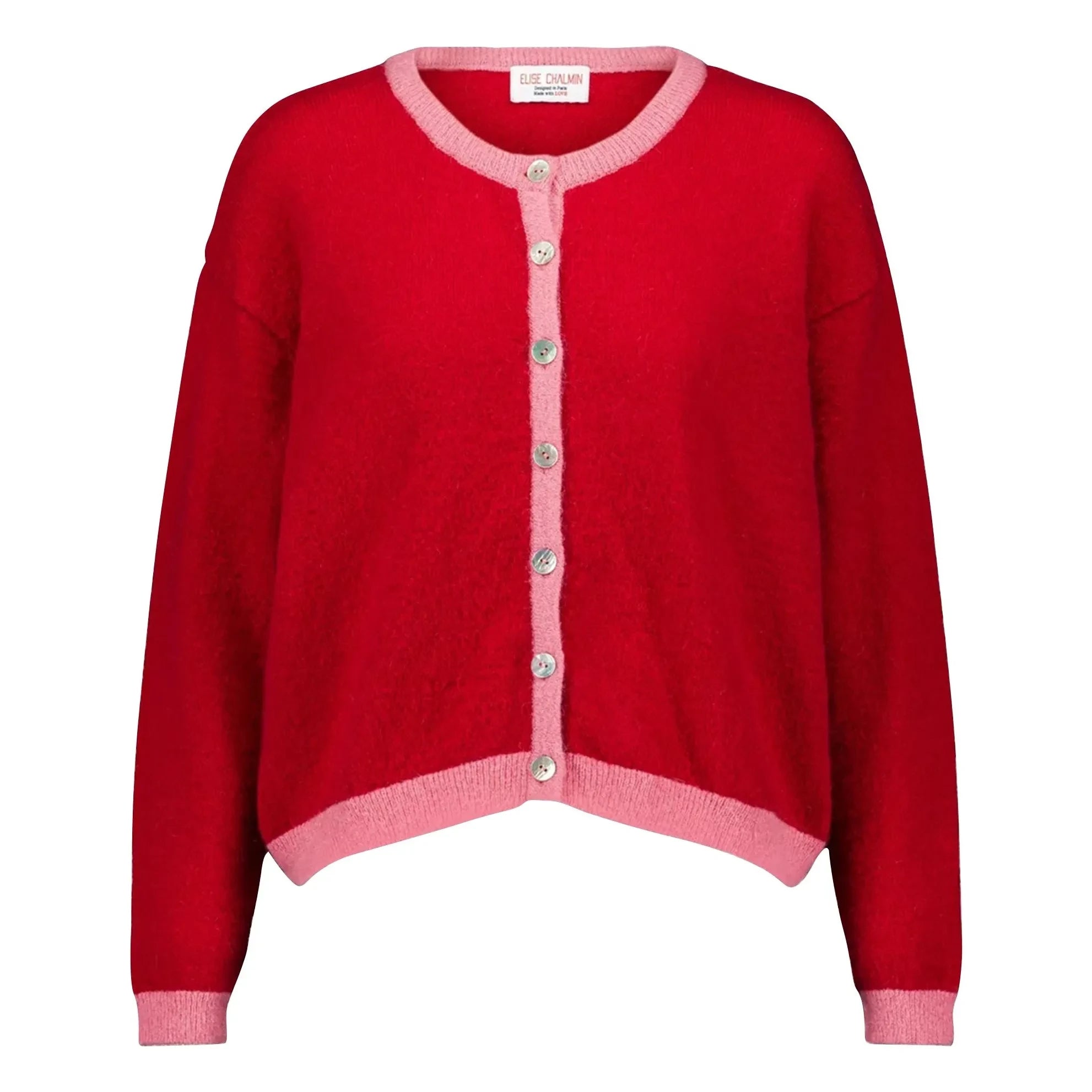 Elise Chalmin - Julia Cardigan | Pink/Red