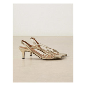 Rivecour - Sandale Nr. 470 Crackle-Leder | Silber