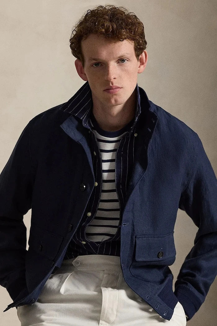 Polo Ralph Lauren Kısa Erkek Keten Ceket