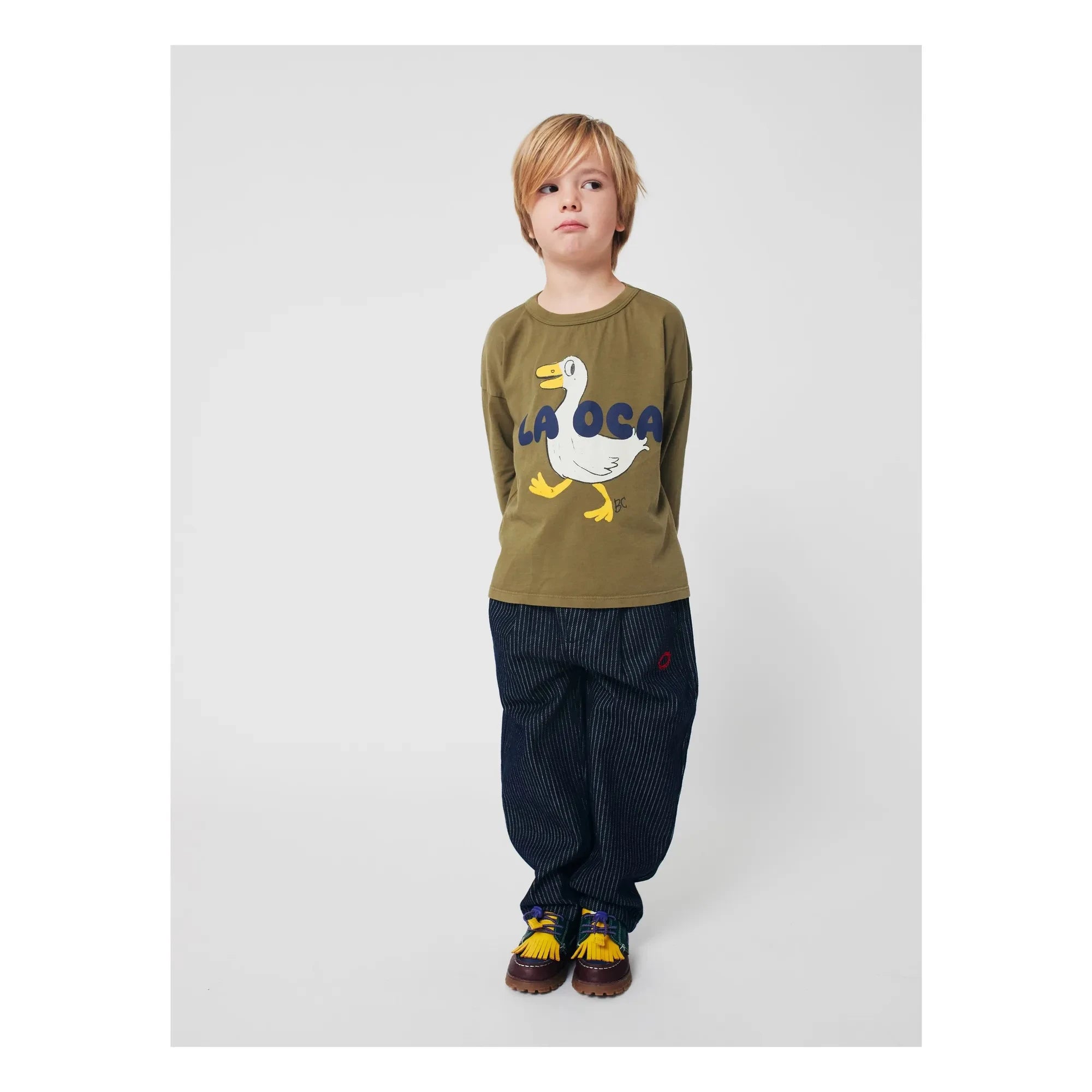 Bobo Choses - Duck T-shirt La OCA Organik pamuk | Haki