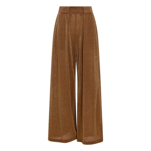 Momoni - Aspen Metalik Pantolon | Tabacco