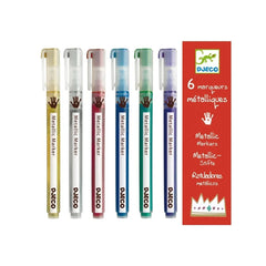 Djeco - 6 Metallic-Marker