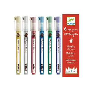 Djeco - 6 Metallic-Marker