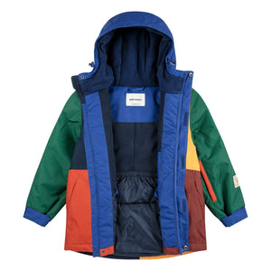 Bobo Choses - Skijacke mit Farbblock und recycelten Fasern | Blau