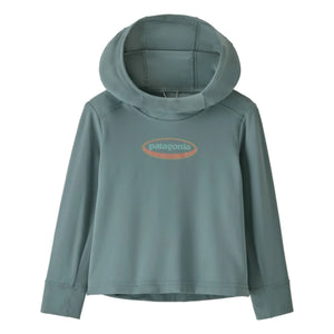 Patagonia - Kapuzen-Sweatshirt SW 95 Oval Logo Recycelte Fasern | Graublau