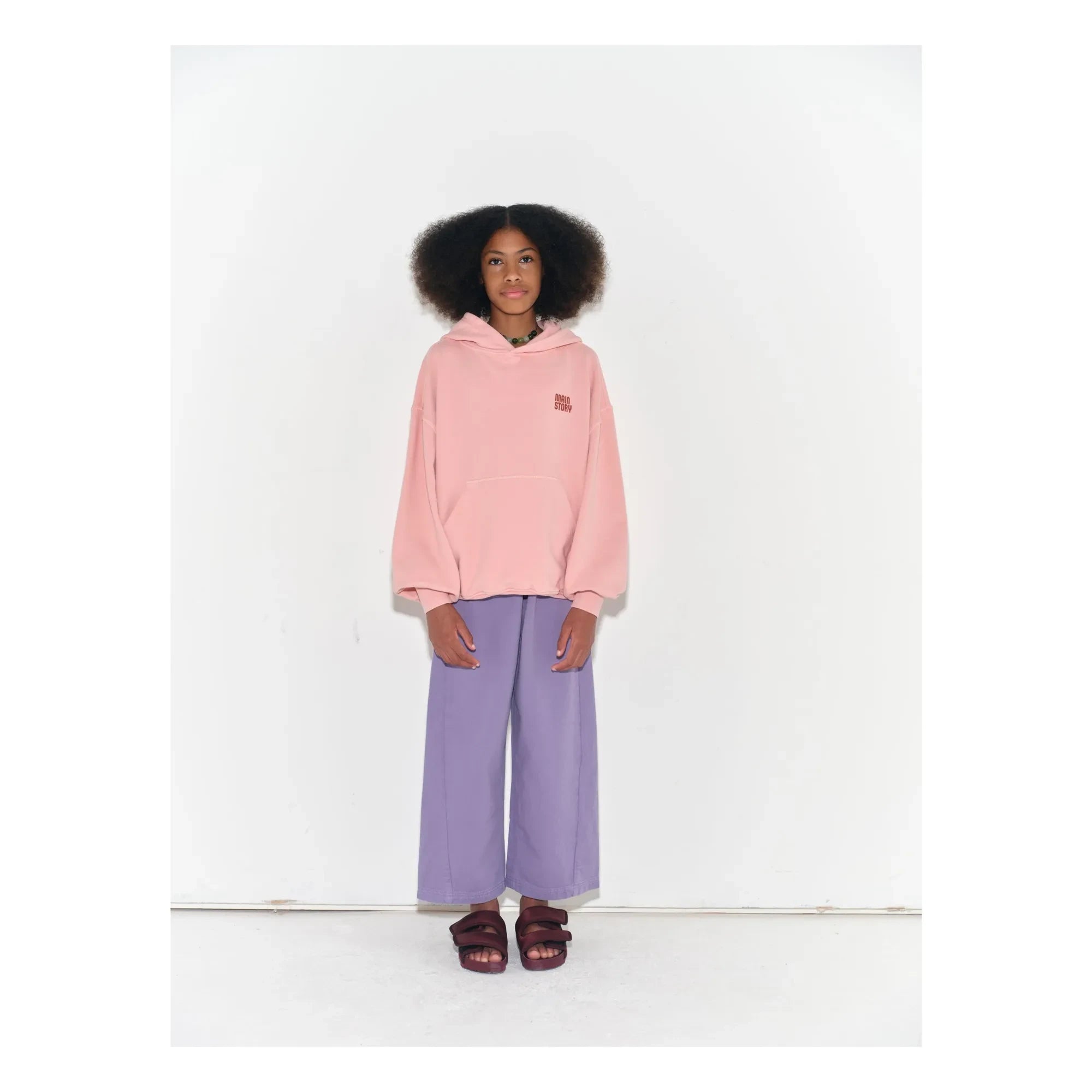 Main Story – Kapuzenpullover aus Bio-Baumwolle | Rosa