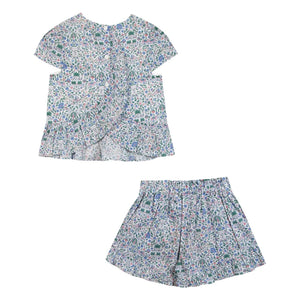 Tartine et Chocolat - Liberty Bluse und Shorts | Weiß