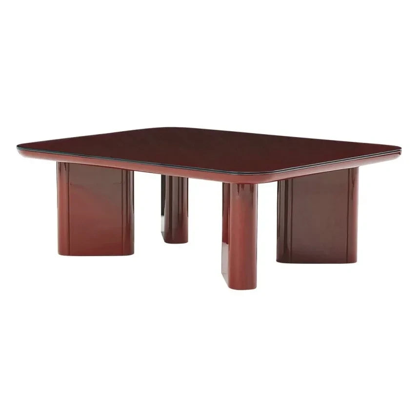 Gabrielle Paris - Thelma lackierter Holzcouchtisch | Rot