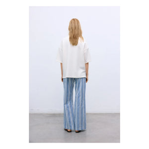 the new society - Ivy Baumwoll-T-Shirt | Weiß