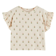 Emile et Ida - Soft Flowers T-Shirt | Cream
