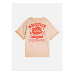 Scotch & Soda - T-Shirt Artworks Logo | Coral