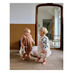Tante Reine - Coeur Organic Cotton Footed Sleep Sack | Cream