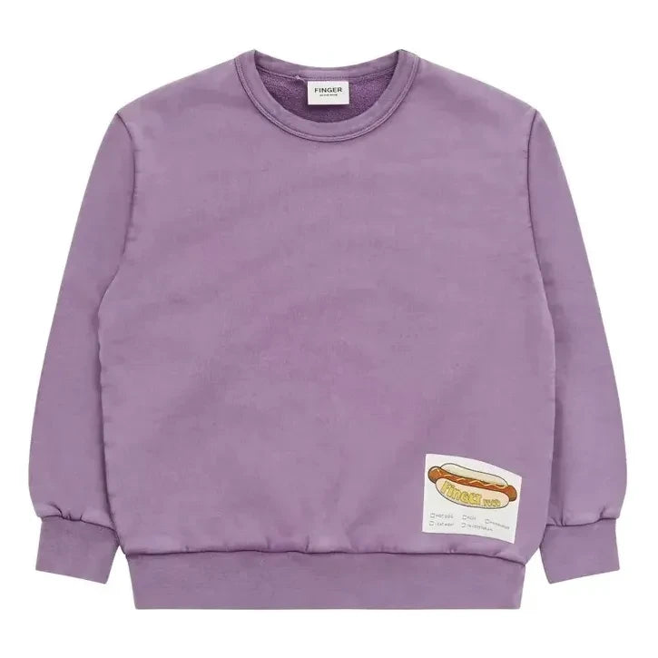 Finger in the nose - Blow organik pamuk sweatshirt | Mauve