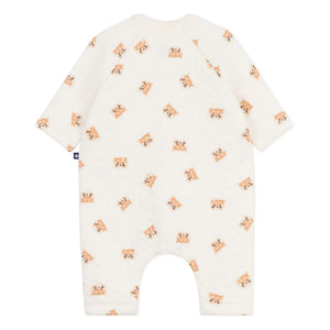 Petit Bateau - Overall mit Katzenmotiv in Ecru