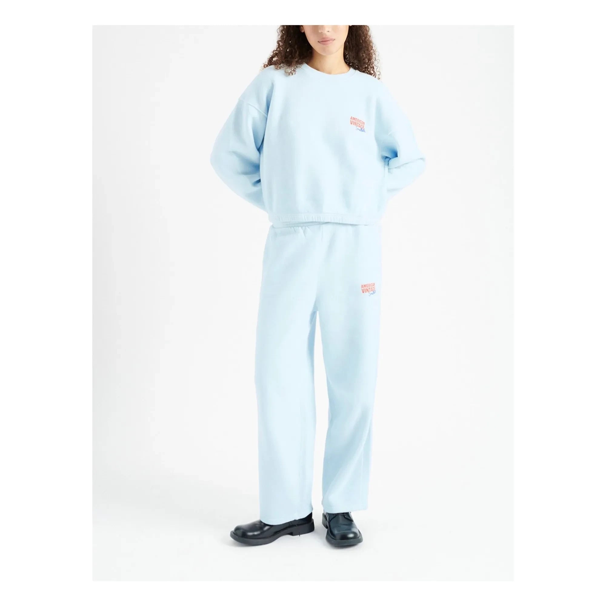 American Vintage - Zusammenarbeit mit Smallable - Izubird Sweatshirt | Hellblau