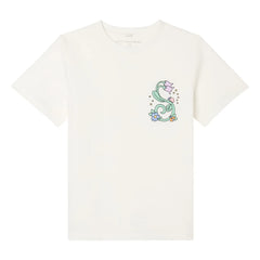 Stella McCartney Kids – Bio-Baumwoll-Blumen-T-Shirt | Elfenbein