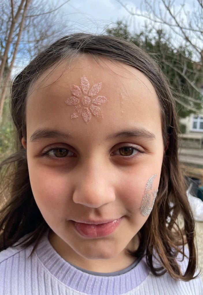 Little Stardust - Pembe Yıldız Tozu Yüz Simi ve Aloe Veralı Set-Dinossi