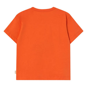 Tinycottons - Tiny 26 T-Shirt aus Bio-Baumwolle mit Hunde-Print | Orange
