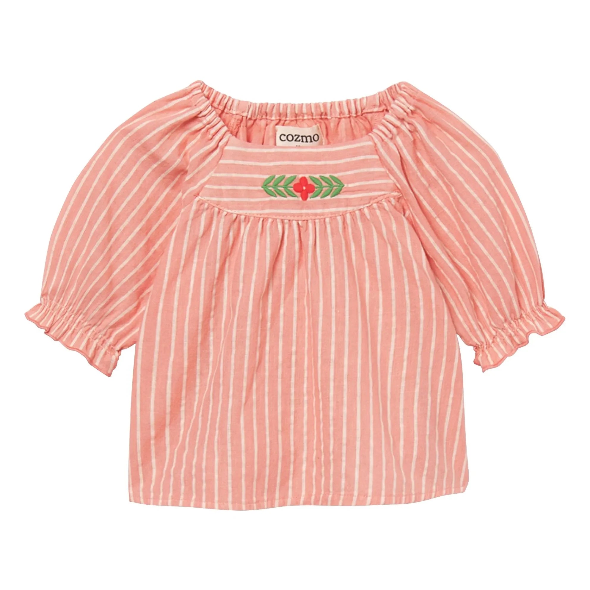 Cozmo - Gestreifte Bluse Amapola | Rosa