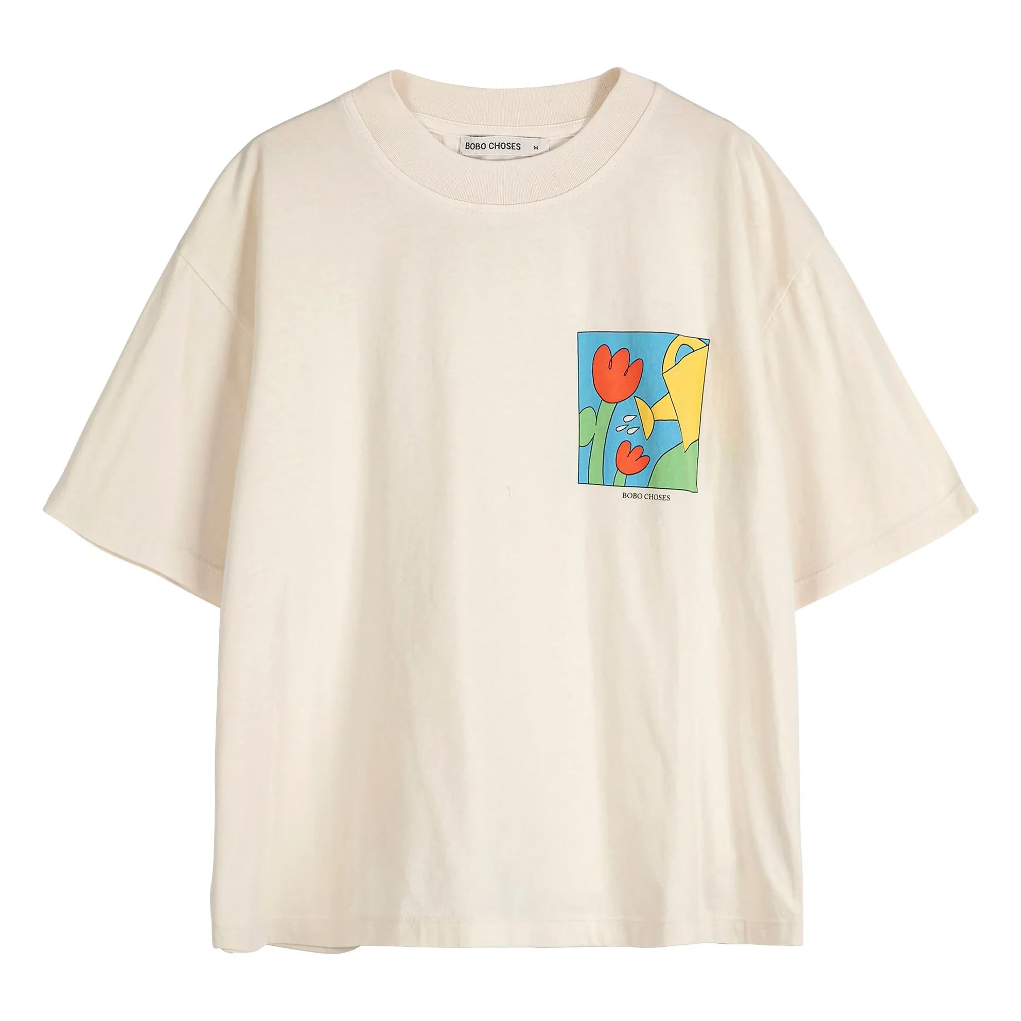 Bobo Choses - Gardening Time T-Shirt aus Bio-Baumwolle | Ecru