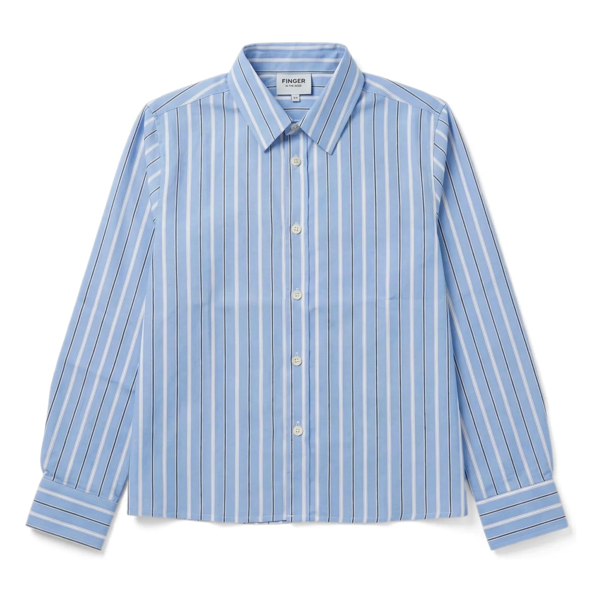 Finger in the nose - Zak Striped Shirt | Steel