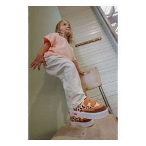 Hello Hossy - Leopard Scratch Sneakers | Krem