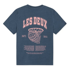 Les Deux - Hoop Bio-Baumwoll-T-Shirt | Blau