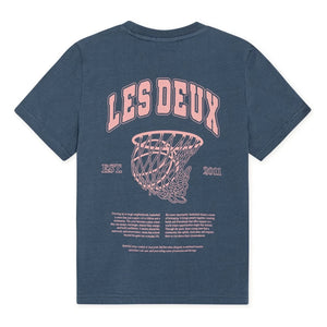 Les Deux - Hoop Bio-Baumwoll-T-Shirt | Blau