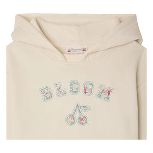 Bonpoint - Carmine Organic Cotton Hoodie Sweatshirt | Chalk