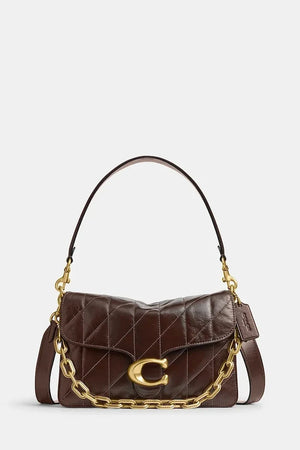 Coach Tabby Chain Shoulder Bag With Quilting Deri Çanta