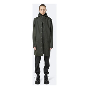 Rains - Unisex Uzun Su Geçirmez Mumlu Kaban | Yeşil