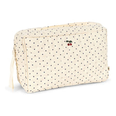 Konges Sløjd - Large Estate Dot Makeup Bag | White