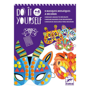Djeco - Dekoratif Orman Hayvanı Mozaik Maskeleri - 8'li Set