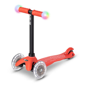 Micro - Mini 3'ü 1 Arada LED Scooter | Kırmızı