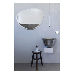 M Nuance - Extra Flat Tilted Oval Mirror - 87x67 cm