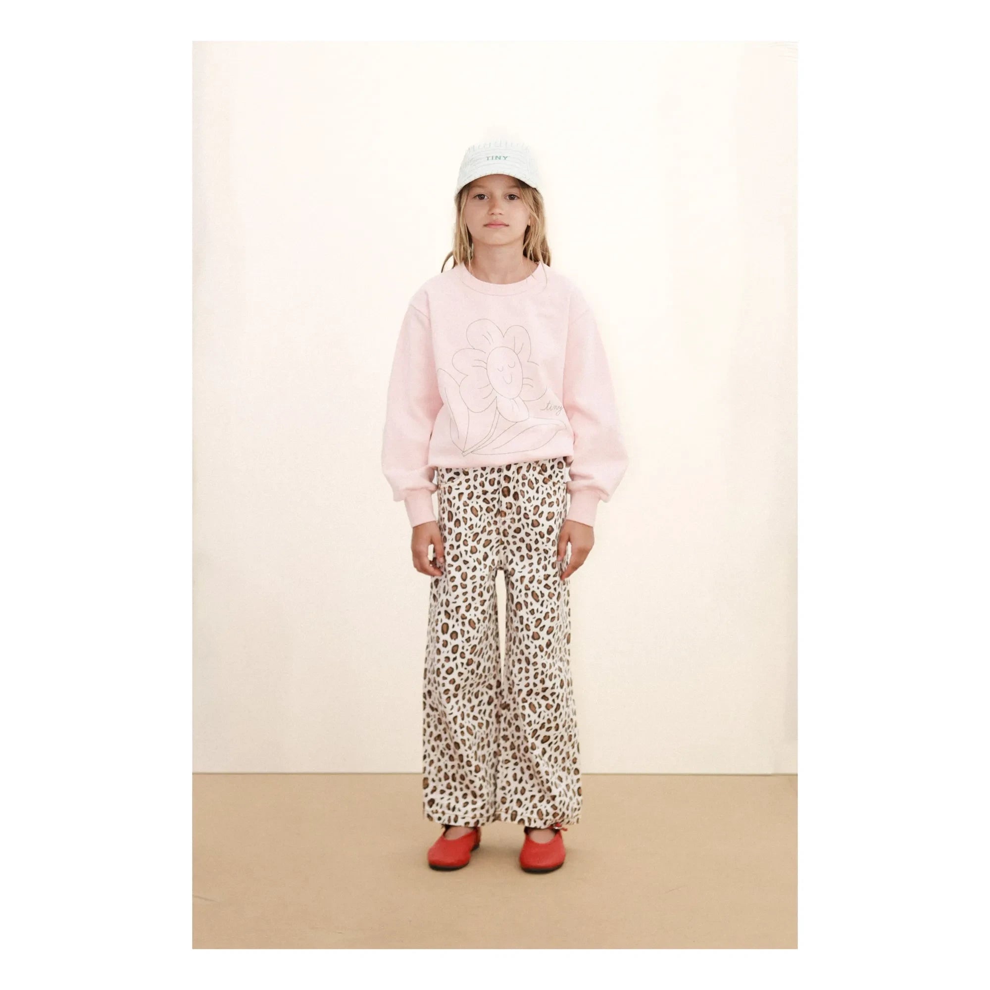 Tinycottons - Flower Sweat Organic Cotton | Pale Pink