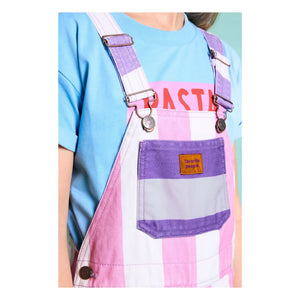 Favorite People - Amore Striped Overalls | Pink