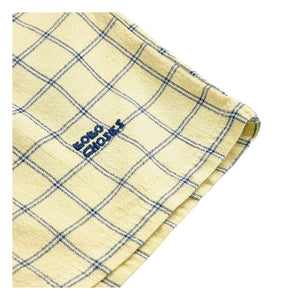 Bobo Choses - Organic Cotton Checked Shorts | Yellow