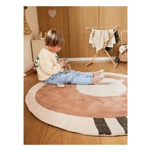 Bleuu-Studio – Runder Schafteppich | Braun