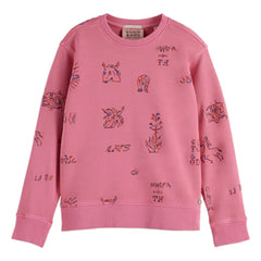 Scotch & Soda - Nakışlı Sweatshirt Atları | Pembe