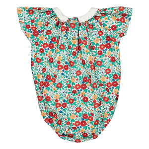 Loir - Bilbao Overall mit Blumenmuster | Weiß
