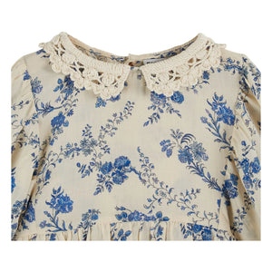 Emile et Ida - Fleurie Bluse mit Häkelkragen | Ecru