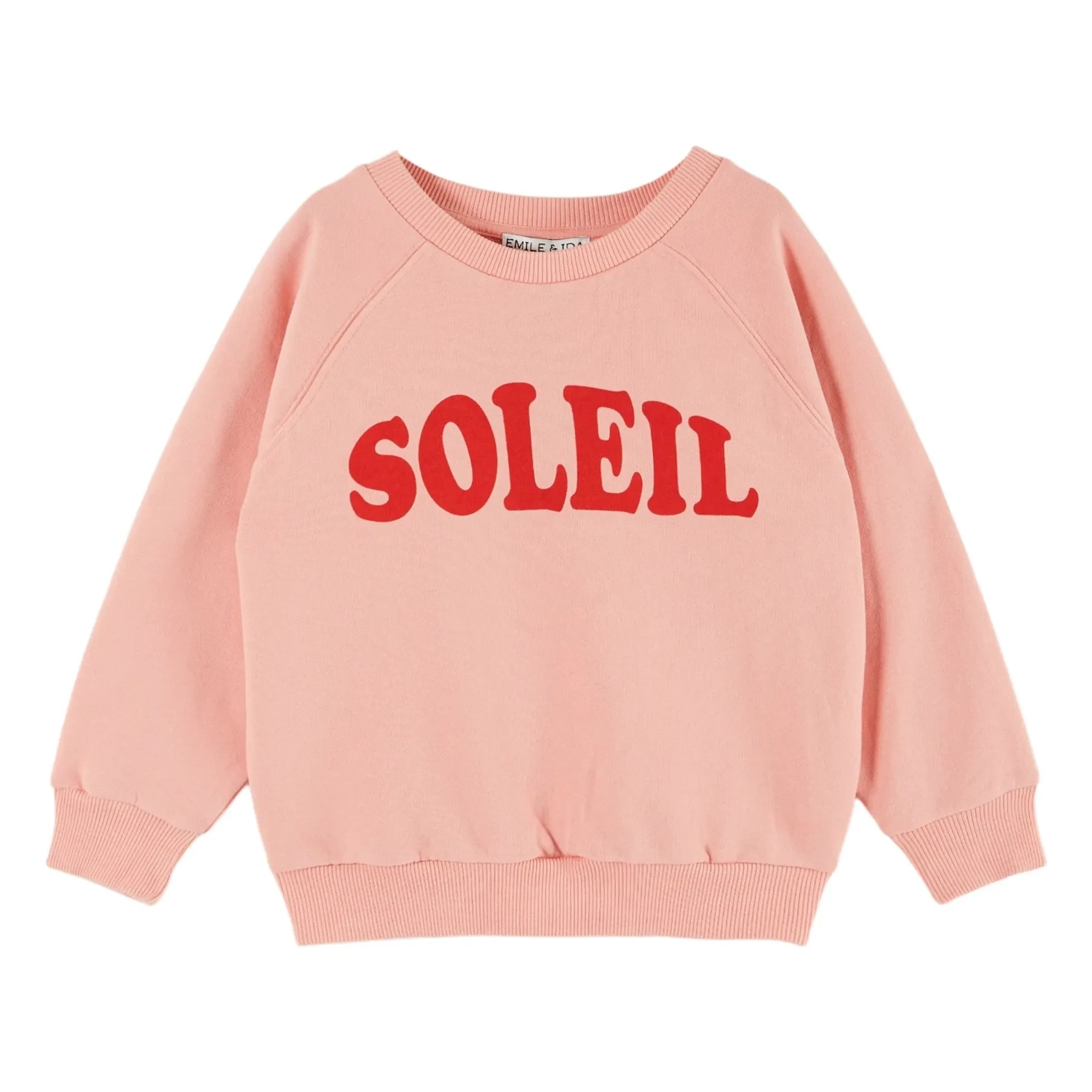 Emile et Ida - Organik Pamuklu Sweat Soleil | Pembe