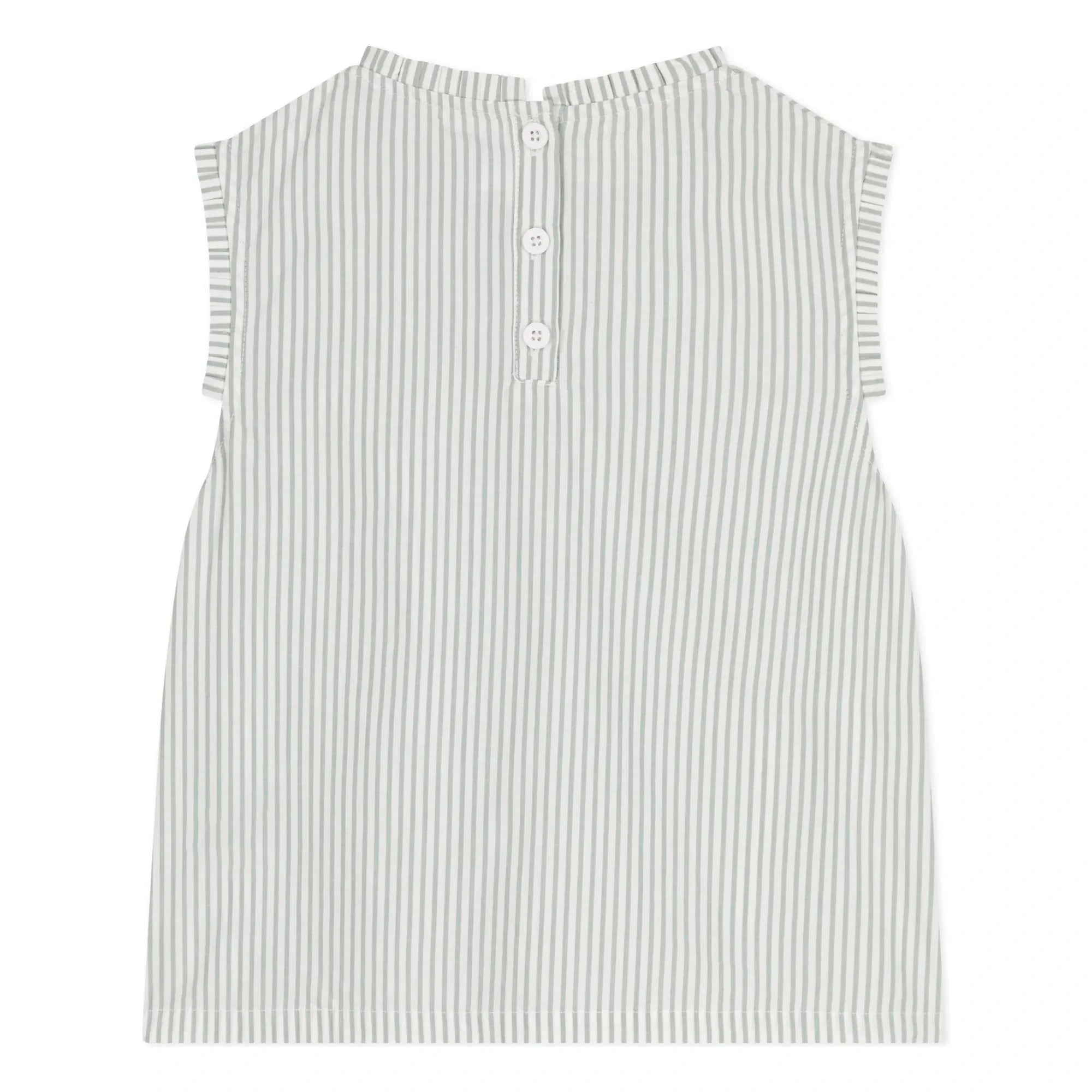 Petit Bateau - Top Bictoire Bio-Baumwoll-Popeline | Weiß