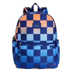 State Bags - Double Pocket Backpack Kane Carreaux | Blue