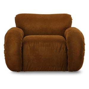 HKliving - Arc Samt-Loungesessel | Karamell