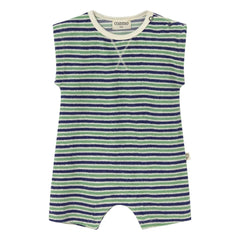 Cozmo - Corey Striped Terry Jumpsuit | Navy Blue
